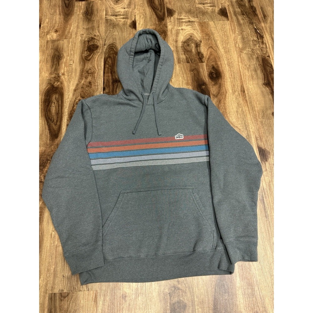 Patagonia Hoodie Mens Line Logo Ridge Stripe Uprisal Hoody Sweatshirt Sz M